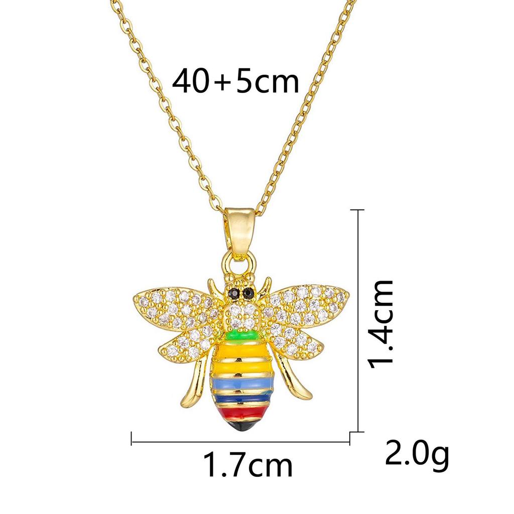 Women's Butterfly Necklace with Colored Zircon: Elegant Titanium Steel Clavicle Chain, Non-Fading, European & American Style