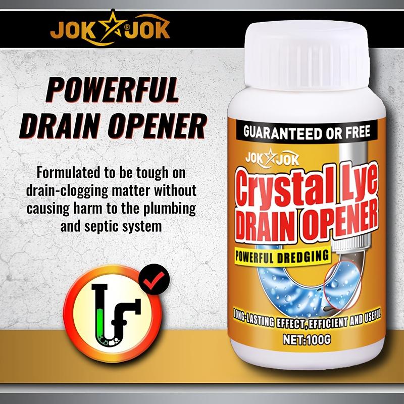 Silny proszek do czyszczenia odpływów, Niezbędny do kamperów i domów, Szybko rozkłada tłuszcz, włosy i pozostałości mydła, Idealny do toalet i kuchni