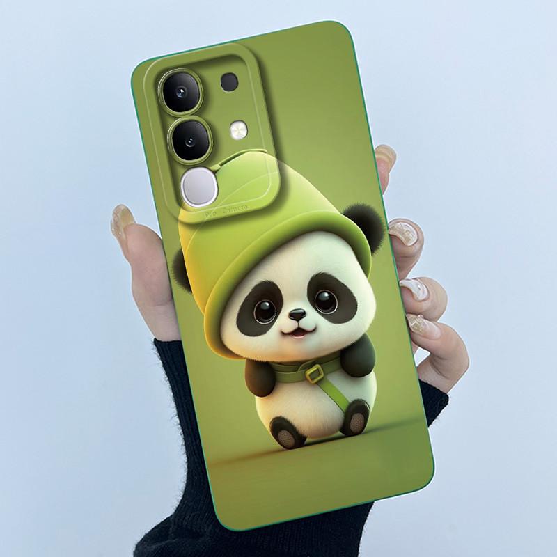 For Vivo Y29 4G Phone Case Fashion Simplicity Oil Painting Flower Soft Liquid Silicone Shell Back Cover For Vivo Y 29 4G Fundas