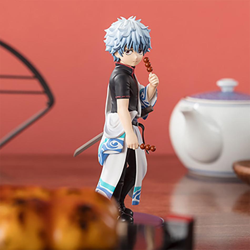 13CM Adokenette GINTAMA Sakata Gintoki&Katsura Kotarou Figure Anime Peripheral Action Model Desktop Decorative Toy Collect Gift