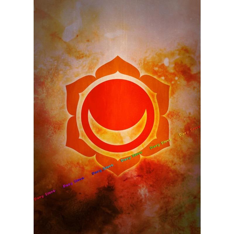 

Abstract The Seven Chakras 7 Chakras Kundalini Yoga Zen Posters Prints Canvas Painting Wall Art Picture Living Room Home Decor 21cm×30cm NoFrame