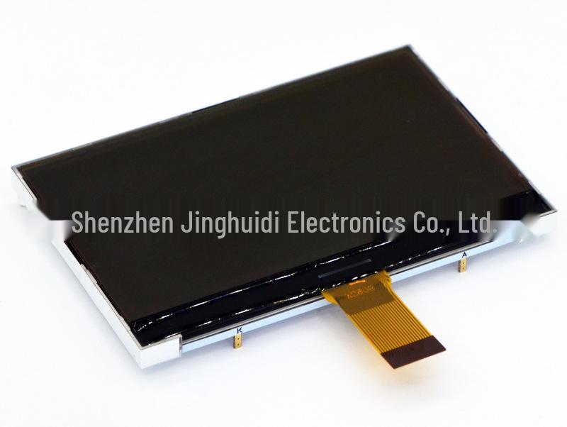 3.5" Dot Matrix LCD Module, Parallel Port, Black Background with White Text