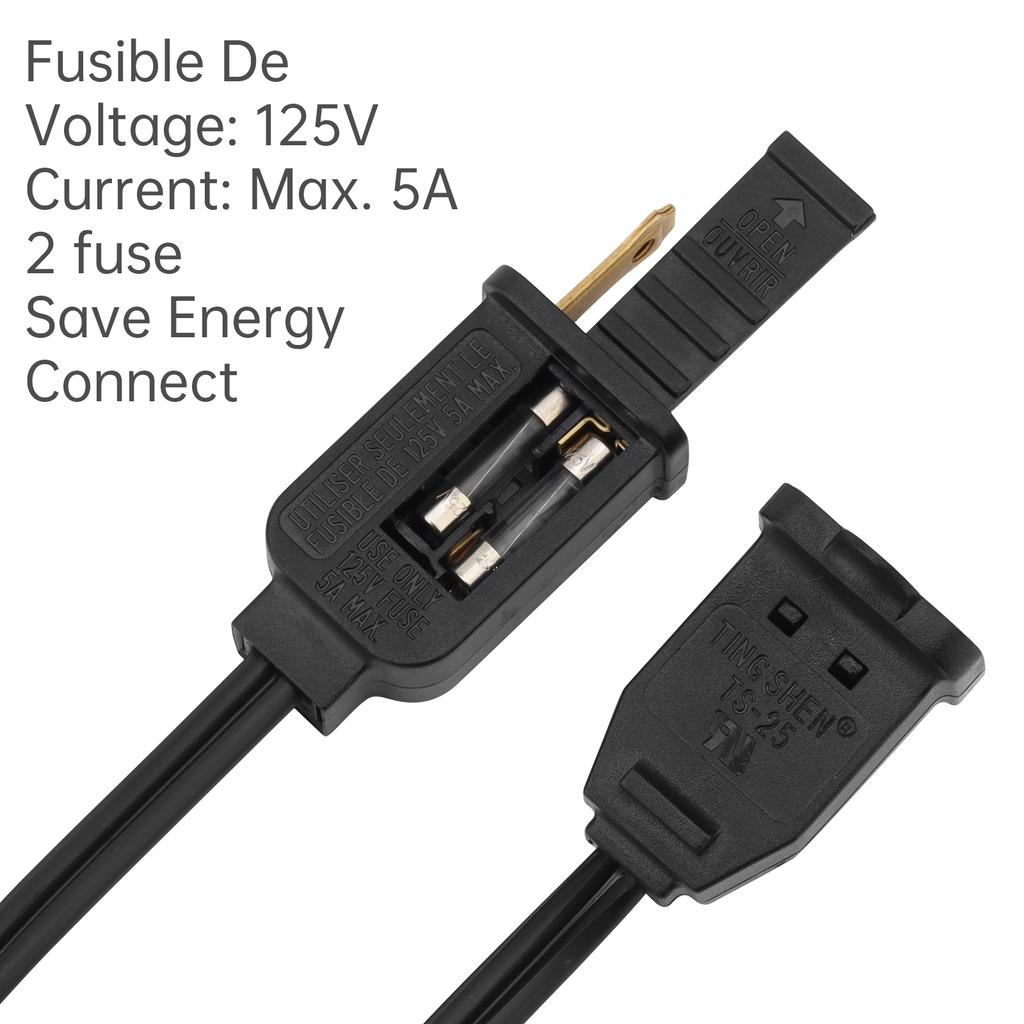 1.8M 5.9ft Plug in Lamp Dimmer Switch Extension Cord Rotary Control Heavy Duty 220V Incandescent Dimmable Lights