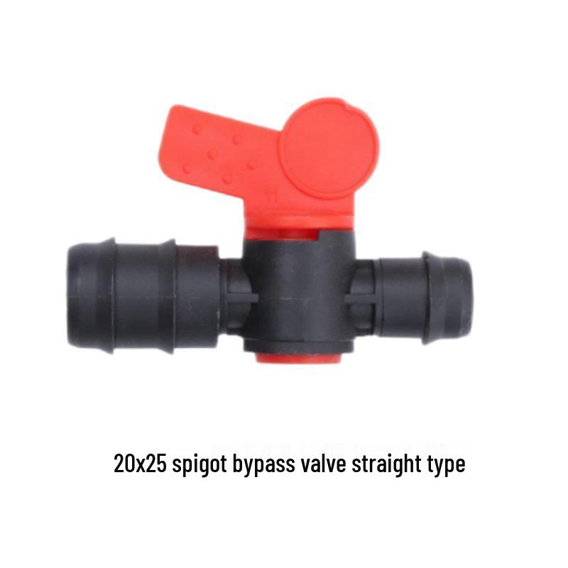 PE Pipe Direct Valve for Gardening and Greenhouses - Large and Small Opening Bypass Valve