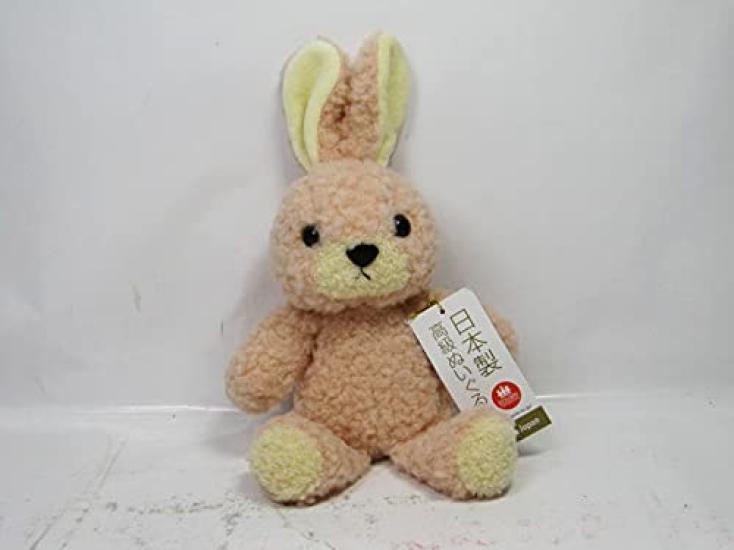 Doshin Original Made In Japan Fluffy Rabbit Plush Toy Height 27cm Rose