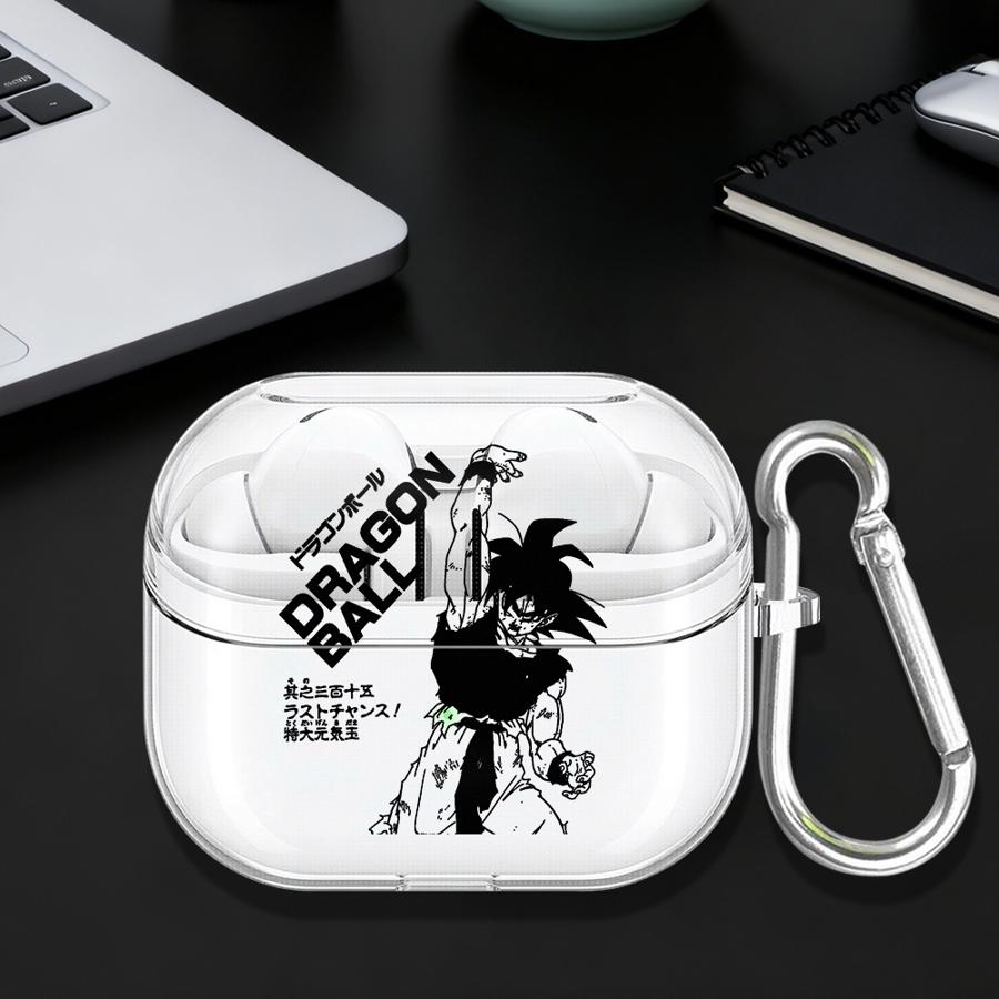 Dragons B-Alls Z Gokus Clear Earphone Cases Cover With Hook Case For Samsung Galaxy Buds 2Pro Live 2 4Pro 3Pro 3 FE 4 Pro Buds Live