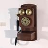 Drehwahlschalter Telefon Antikes Festnetztelefon mit Aufbewahrungsbox Wanddekorationen für Home Office Retro Kreatives Telefonmodell