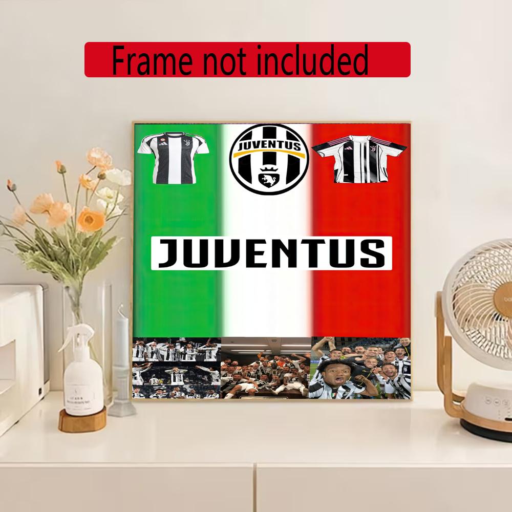 Juventus 5D Diamond Painting Round Diamond Rhinestones Mosaic Diamond Embroidery Wall Paintings Rhinestones Gift Frameless