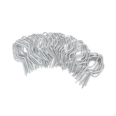 100 Pieces Fence Clips Wire Ties Easy Installation Time Saving Galvanized Steel
