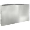 Plant Pot Silver 90 X 45 X 50 Cm Galvanized Steel