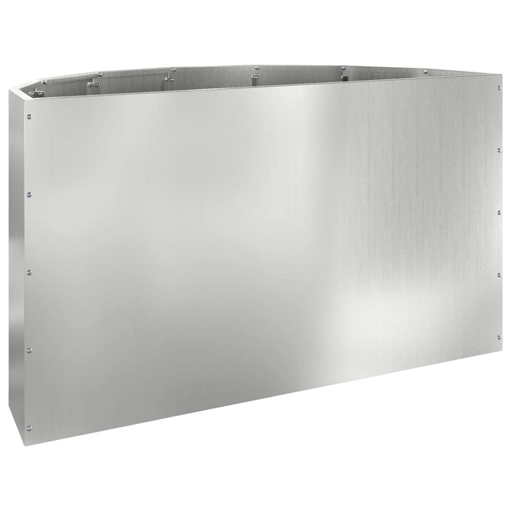 Plant Pot Silver 90 X 45 X 50 Cm Galvanized Steel