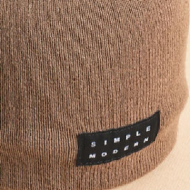 Daiso Fur Lined Simple Beanie Brown