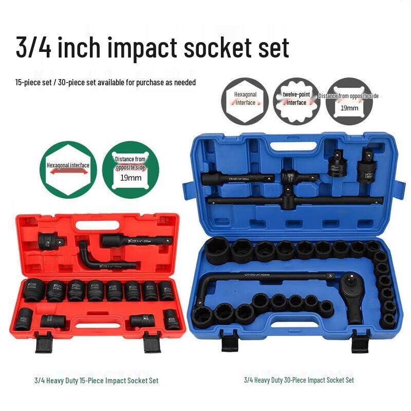 Shiyi Heavy-Duty Impact Wrench Socket Tool Set