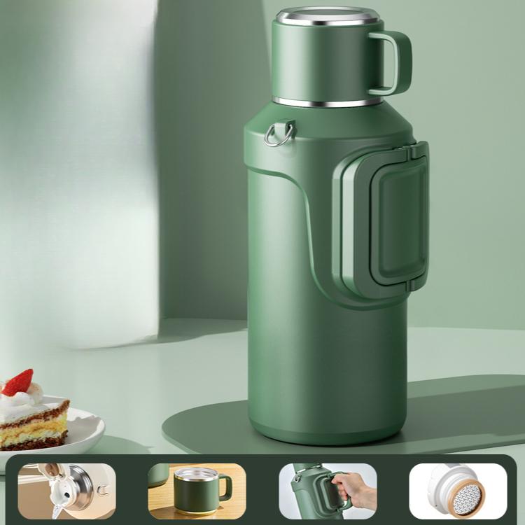 

2000 мл большой емкости термос для путешествий на открытом воздухе сохраняющий холод изолированный термос пуля портативный из нержавеющей стали бутылка для чая и воды 2000ML