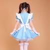 Lingerie  Cosplay Costume Women Headwear Apron Fake Collar Bowknot Dress