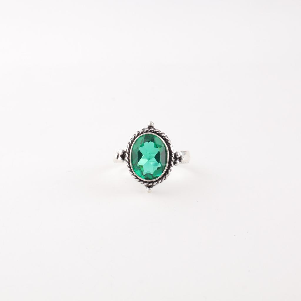 Chrome Diopside Gemstone 925 Sterling Silver Jewelry Handcrafted Designer Ring RR-9-1