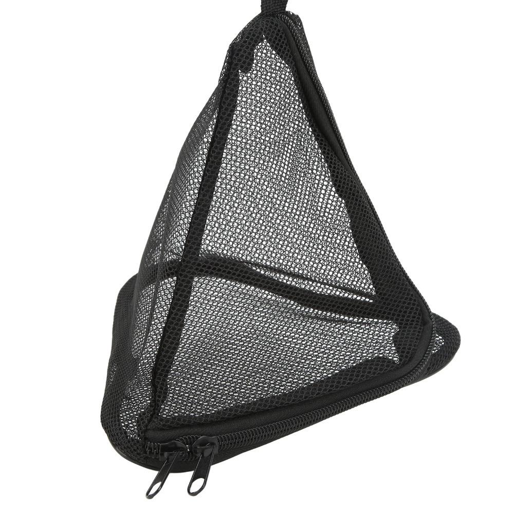 

PVC Outdoor Hanging Storage Net Black Triangular Hanging Bag Durable Mesh Organizer Camping S