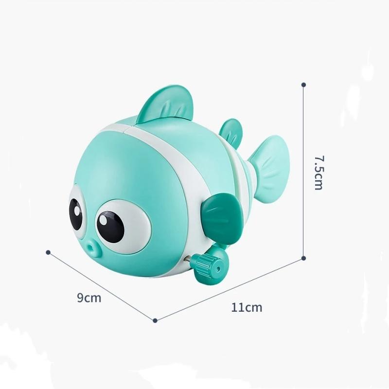 Cute Chain Clownfish Wind-up Driving Toy Cartoon Fish Children Swingfish Baby Puzzle Parent-child Interactive Children Gift