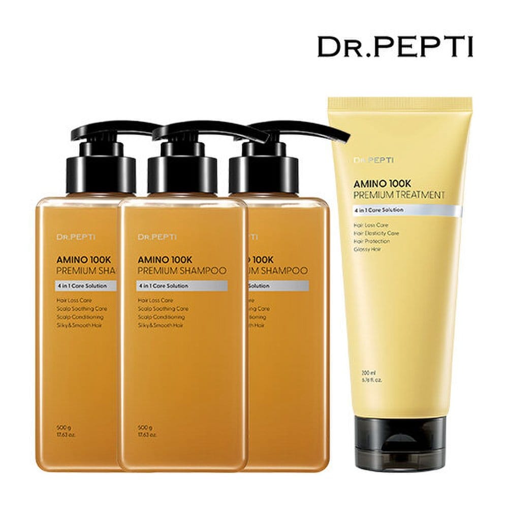 

DR.PEPTI Amino 100K Шампунь 300 мл x 3 + Лечение 200 мл x 1