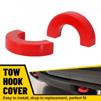 2PCS Red Front Bumper Tow Eye Hook Cover Caps for Chevy Silverado 1500 07-24
