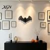 Spookhuis Feest Decor Geweven Rotan Vleermuis Muurhanger Decoratie, Halloween Handgemaakte Zwarte Vlechtwerk Vleermuis, Seizoensgebonden Decoraties 3D Eng Rustiek