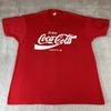 Vintage 80-tal Coca-Cola T-shirt Vuxenstorlek XL Röd USA Njut Singelsöm Tillverkad i USA