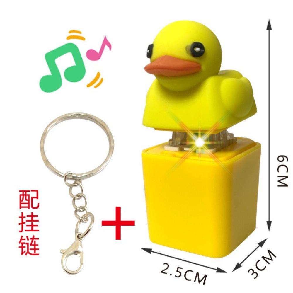 Fidget Keychain Clicker Keychain Frog Keychain Sound Keyring Stress Relief Toy Rechargeable Toy Keyboard Fidget Duck Keychain