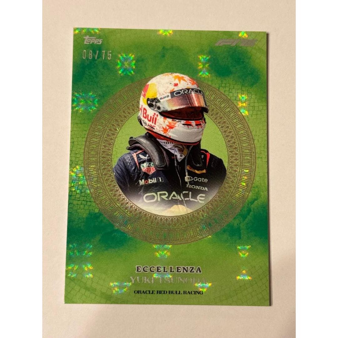 Used Limited to 75 pieces Yuki Tsunoda 2025 Topps F1 ECCELLENZA