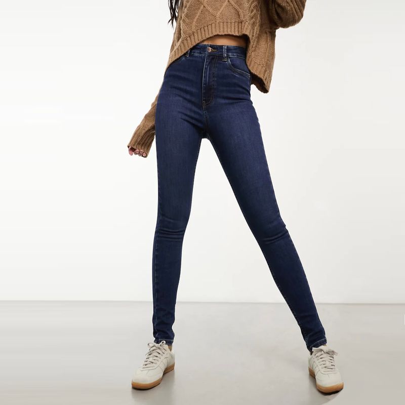 

2 Pieces 90% off Foreign Trade Original Order Knitting High Waist Dark Blue High Elastic Yoga Sports Pencil Nine Points Base Denim C product TIME Knitting yoga leggings(D5Z4) XXL