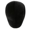 Winter Warm Forward Hat Men's Peaked Cap Middle-aged and Elderly Mink Fur Hat Plus Velvet Ear Protection Dad and Grandpa Hat