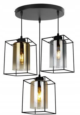 LUMINÁRIA PENDENTE MODERNA ELEGANTE COM CÚPULA DE VIDRO