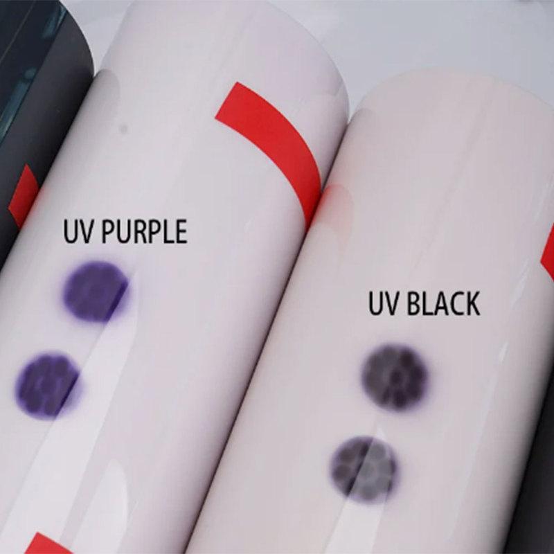 TPU PPF Smart Photochromic Headlight Protection Film Anti-scratch Self-healing White to Purple to Black Color Changing Sticker