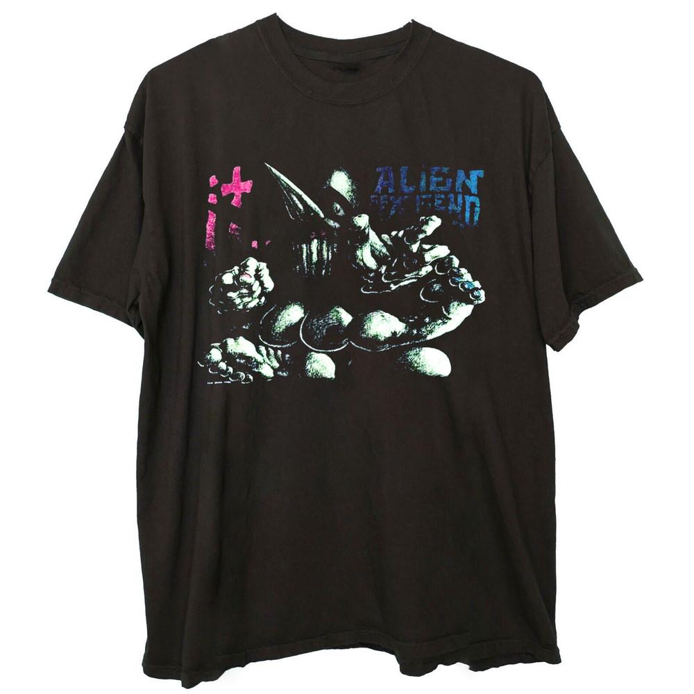 Vintage Alien Sex Fiend It Album Short Sleeve Unisex T-Shirt RI_117 Unisex T-Shirt XXXXL
