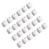 24pcs Flameless Tea Lights Candles Warm White Light Battery Operated LED Candles for Room Wedding Decor White