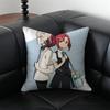 Anime KKiznaiver Cushion Cover Pillow Case Antidustmite Invisible Zipper Silky Plush Cushion