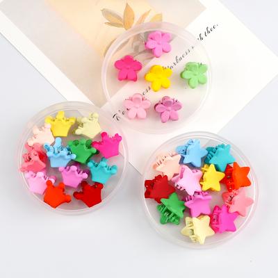 100PCS Colorful Mini Hair Claws Cute Flower Crown Star Hairpin  Hair Clip for Kids Baby Headwear Hair Accessories Gifts