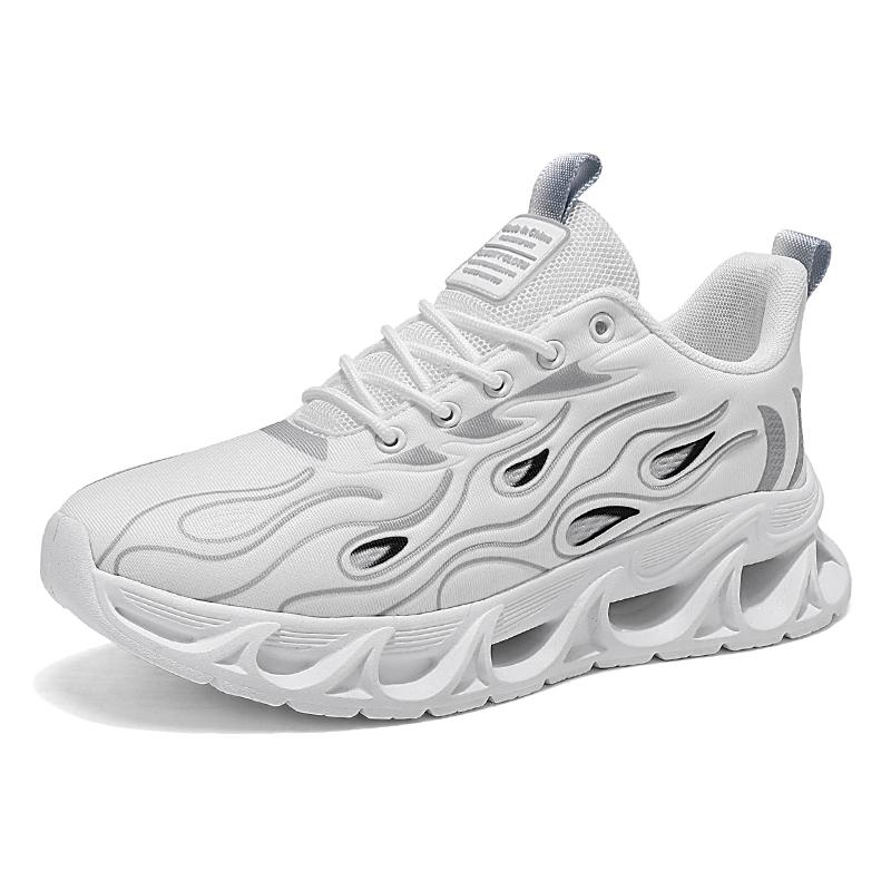 Men'S Plus Size Shock-Absorbing Casual Sports Shoes Four Season Breathable Soft Sole Outdoor Running Shoe Light Student Sneakers