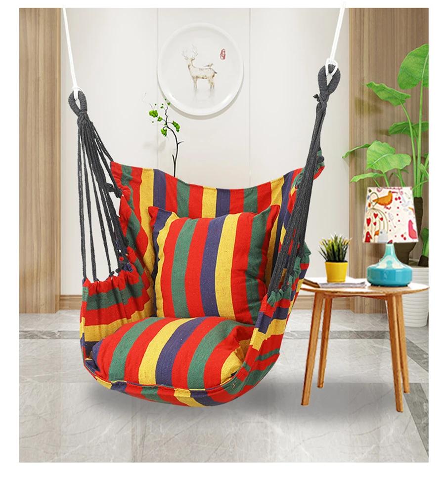 Canvas Hanging Chair Student Dormitory Home Swing Chairs Modern Living Room Decoration Hange Chair Washable Simple Solid Color