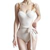 One-piece hollowed sexy bikini small breasts gather super fairy hollow backless swimsuit