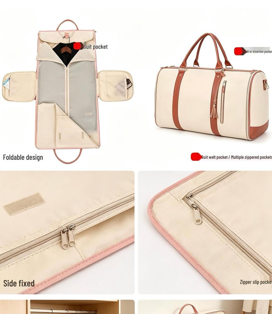 Unisex Large-Capacity Multifunctional Travel Suit Bag - Handheld, Shoulder, and Crossbody Options