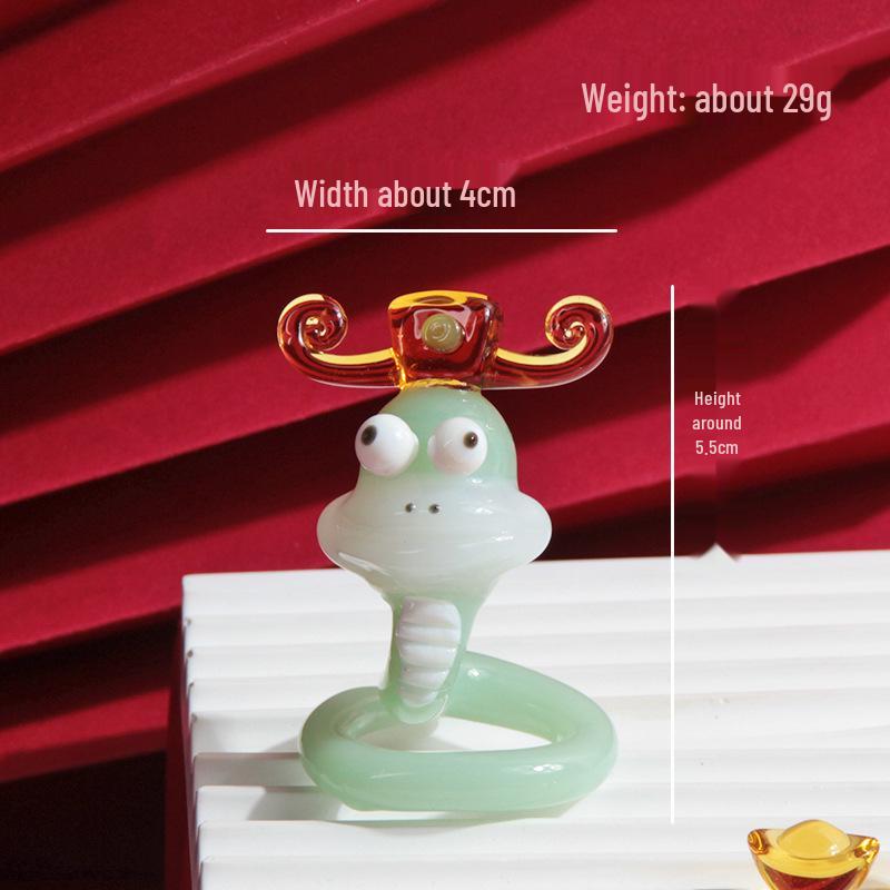 2025 Year of the Snake Glass Ornaments: Creative New Year Decorations and Gifts