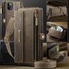 For iPhone 11 Pro Case CASEME C39 RFID Blocking Zipper Wallet Stand Leather Cover with Strap