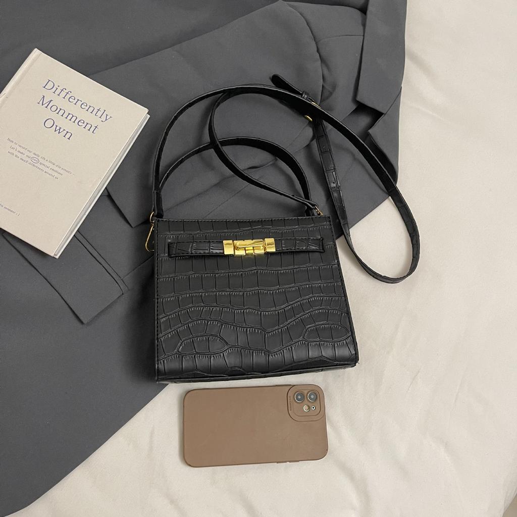 Damen neue Mode vielseitige Umhängetasche mit Steinmuster, hochwertige Damen vielseitige Messenger Bag