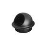 60 Mm ~ 200 Mm Stainless Steel Black Exhaust Hood Wall Wall Vent Cap with Built-in Fine Mesh Air Vent Outlet Grille Louvres