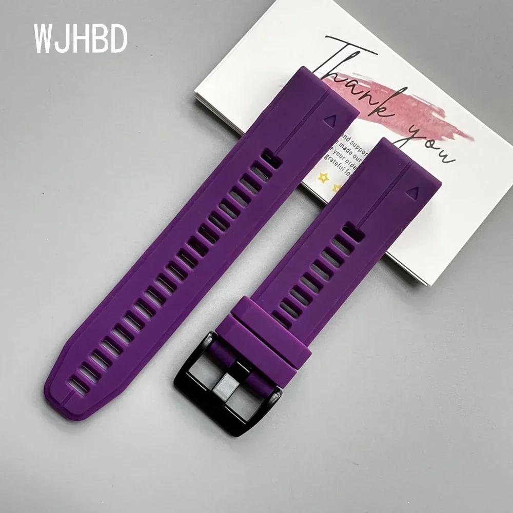 Quickfit Silicone 22 26mm Watch Strap For Garmin Tactix 7 AMOLED Delta Bravo Watchband For Quatix 7 7X 6 5 3 Band Outdoor Sports