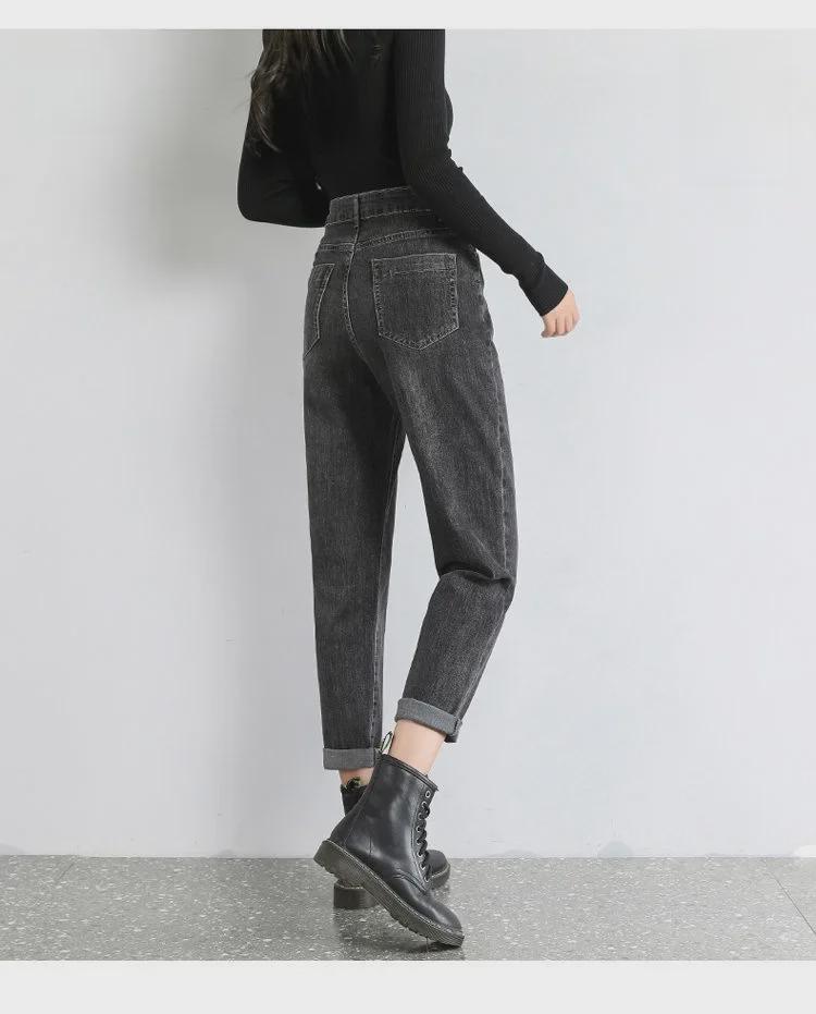 Women's Plush and Thickened Slim Straight-Leg Jeans - 2021 Korean Winter Style