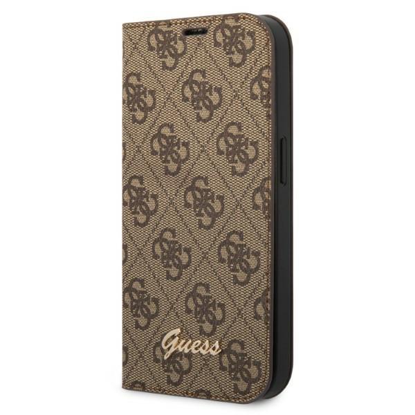 Guess Gubkp14Xhg4Shw Iphone 14 Pro Max6,7 Brun/Brown Bok 4G Vintage Gull Logo