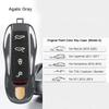 For Porsche Cayenne Mancan Panamera 911 718 Boxster Cayman Taycan 2010-2024 Car Key Paint Case Bordeaux Red Shell Replacement