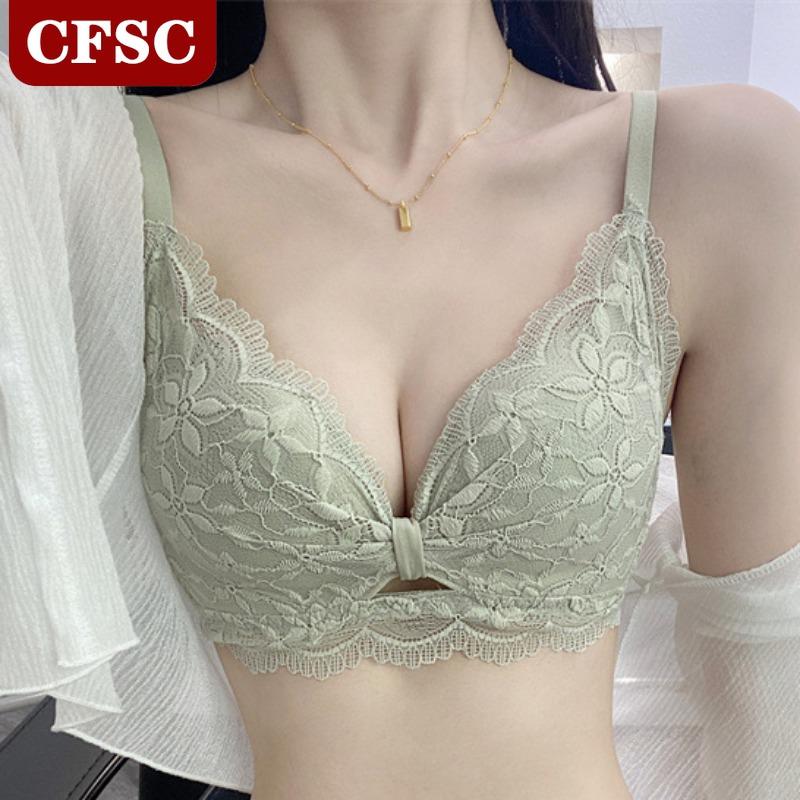 

Модный бюстгальтер без стального кольца со сборками, регулируемый бюстгальтер с пороками груди