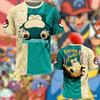 Adult and Kids Pokémon 15-Style 3D Print T-Shirt Pokémon Trainer Parent-Child Family Gathering Brother T-Shirt